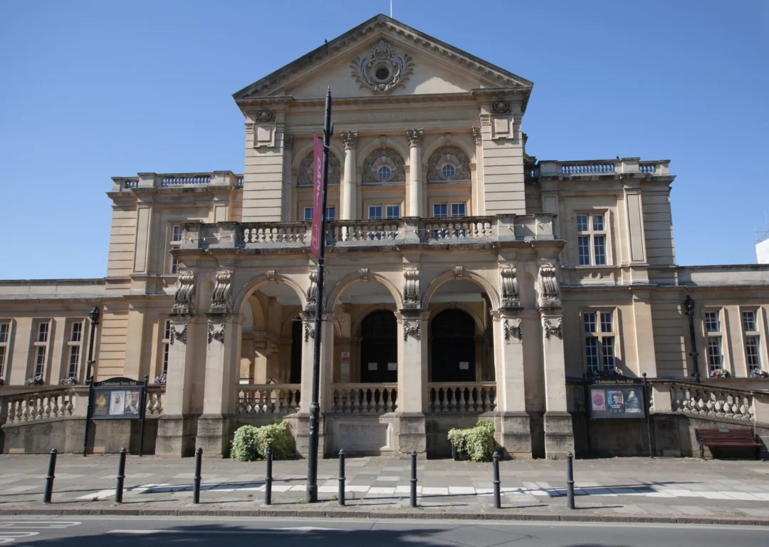 Exterior of historic local authority building in England.